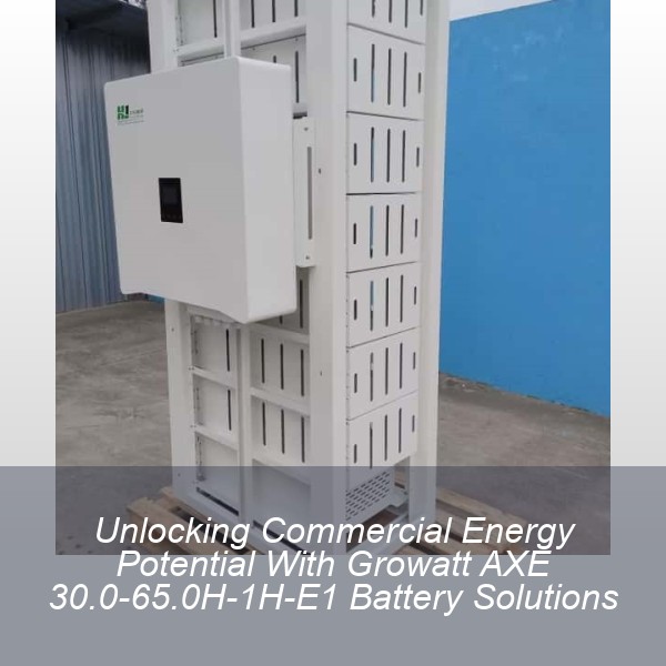 Unlocking Commercial Energy Potential With Growatt AXE 30.0-65.0H-1H-E1 Battery Solutions